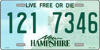 NH license plate 1217346