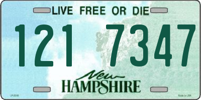 NH license plate 1217347