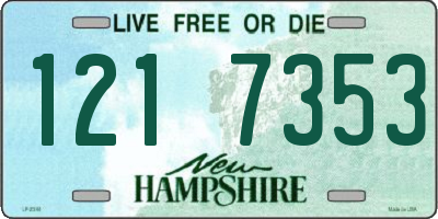 NH license plate 1217353