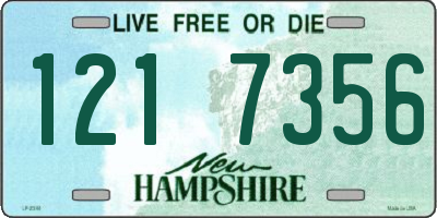 NH license plate 1217356