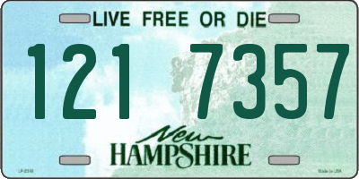 NH license plate 1217357