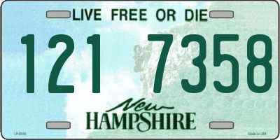 NH license plate 1217358