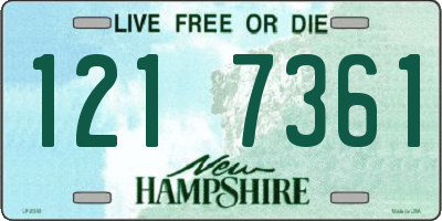 NH license plate 1217361