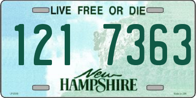 NH license plate 1217363