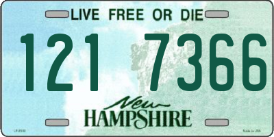 NH license plate 1217366