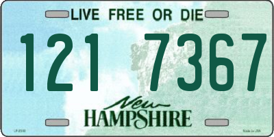 NH license plate 1217367