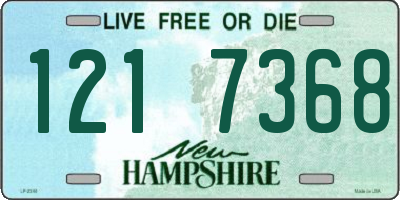 NH license plate 1217368