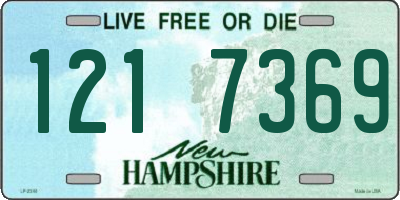 NH license plate 1217369