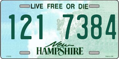 NH license plate 1217384