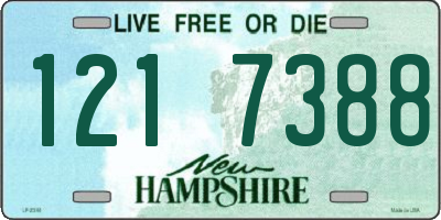 NH license plate 1217388