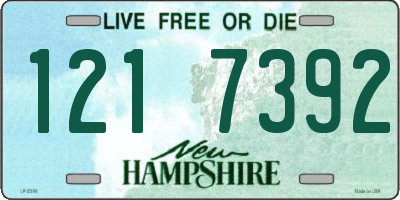 NH license plate 1217392