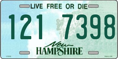 NH license plate 1217398