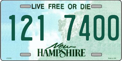 NH license plate 1217400