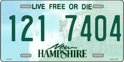 NH license plate 1217404