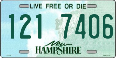 NH license plate 1217406