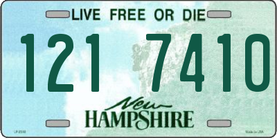 NH license plate 1217410