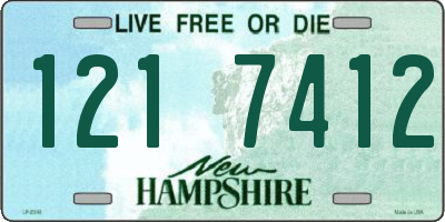 NH license plate 1217412