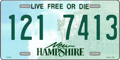 NH license plate 1217413