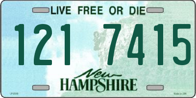 NH license plate 1217415