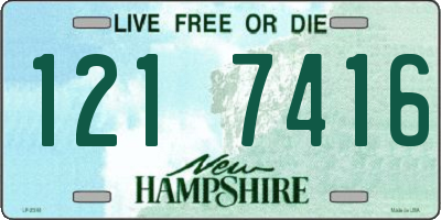 NH license plate 1217416