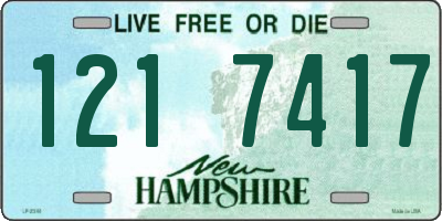 NH license plate 1217417