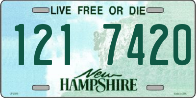 NH license plate 1217420