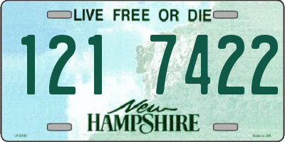 NH license plate 1217422