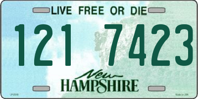 NH license plate 1217423