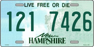 NH license plate 1217426