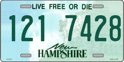 NH license plate 1217428