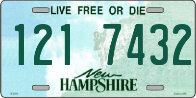 NH license plate 1217432