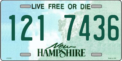 NH license plate 1217436