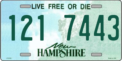 NH license plate 1217443