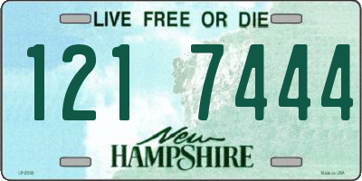 NH license plate 1217444