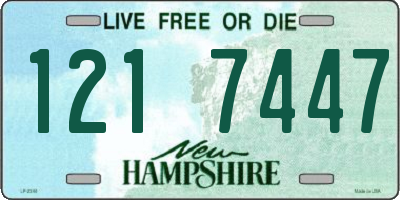 NH license plate 1217447