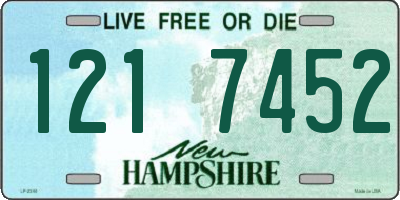 NH license plate 1217452