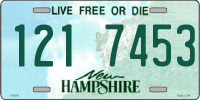 NH license plate 1217453