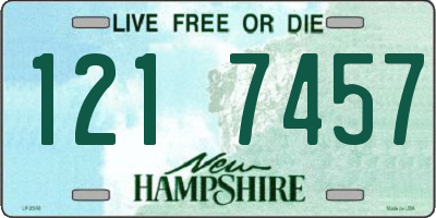 NH license plate 1217457