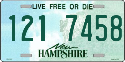 NH license plate 1217458