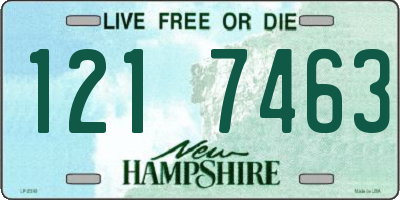 NH license plate 1217463