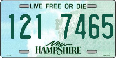NH license plate 1217465