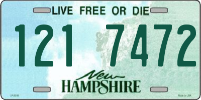 NH license plate 1217472