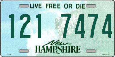 NH license plate 1217474