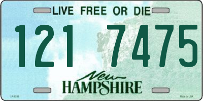 NH license plate 1217475