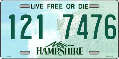 NH license plate 1217476