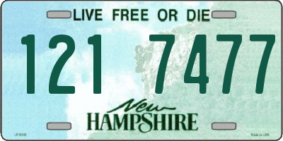 NH license plate 1217477