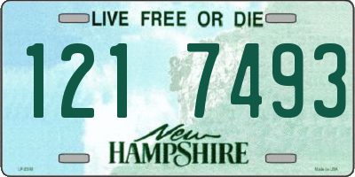 NH license plate 1217493