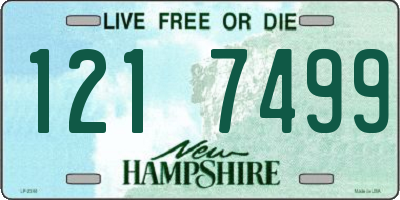 NH license plate 1217499