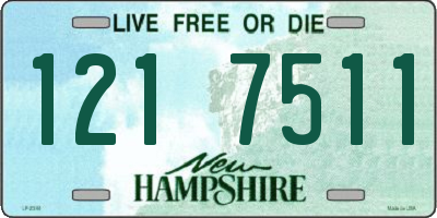 NH license plate 1217511