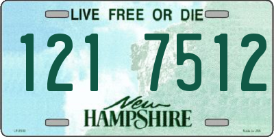 NH license plate 1217512